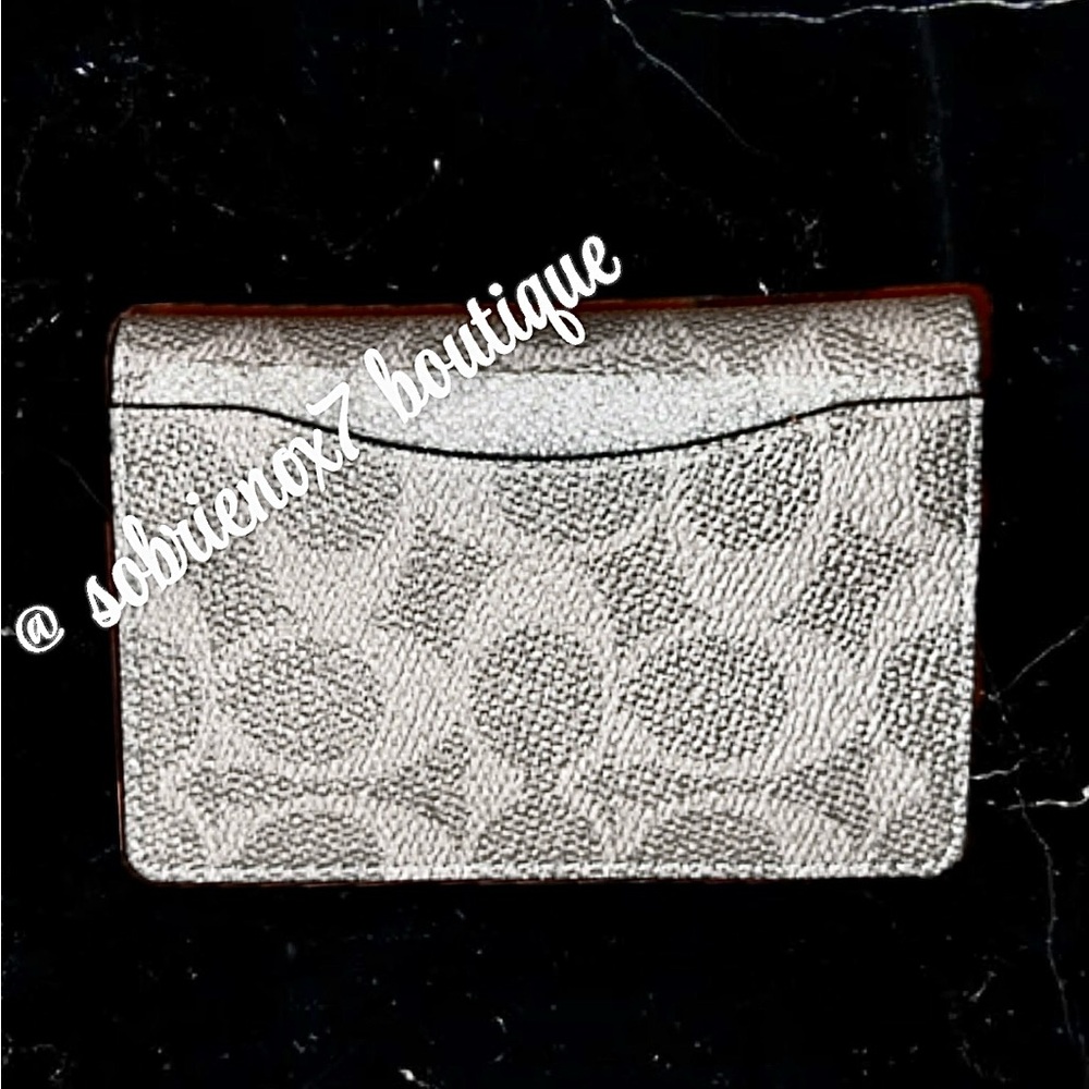 [NWT]Coach Men’s Gray Card Holder - Picture 2 of 5